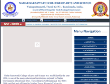 Tablet Screenshot of nscollege.org.in